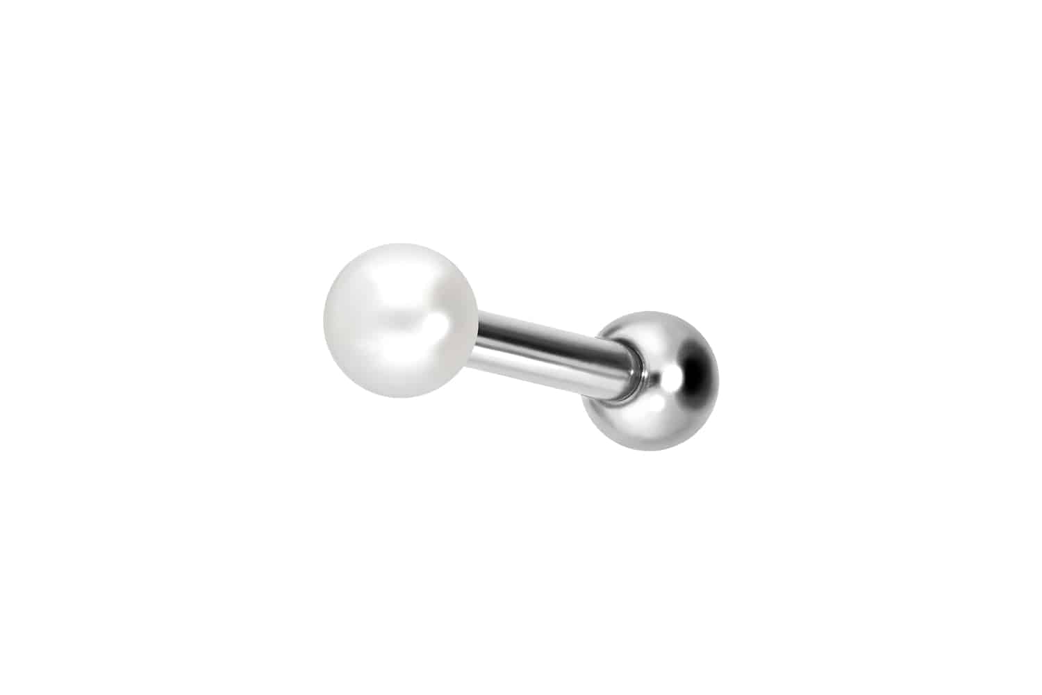 Titan Ohrpiercing mit Innengewinde SYNTHETISCHE PERLE